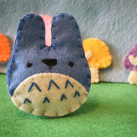 totoro plush blue