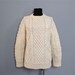 vintage IRISH fisherman's sweater S M