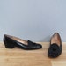 s a l e vintage FERRAGAMO black tassel heels 6
