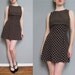 vintage brown POLKA DOT mini dress XS