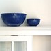 cobalt blue stoneware mixing bowl set