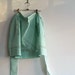 Vintage Gingham Apron, Spring Green Apron, Farmhouse, Country Chic Apron, Kitchen Apparel