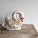 Vintage Swan Statue - Cement Garden Ornament