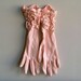 Vintage Pink Gloves - Ruched and Ready to Wear