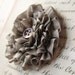 DIY KIT and TUTORIAL. ribbon flower brooch.