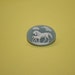 MEDIUM BLUE TWO HORSES CAMEO BROOCH