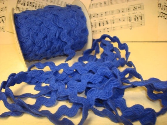 blue jumbo rick rack 3 yards blue jumbo rick rack 3 yards