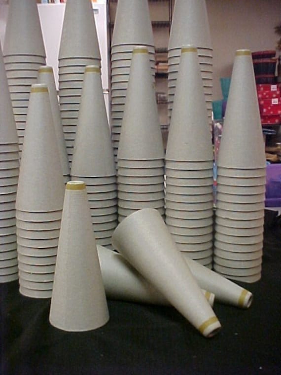 12 Paper Mache Cardboard Cones New   Il 570xN.235380732 