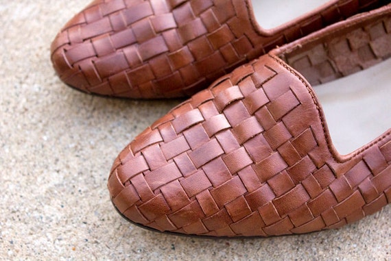 woven leather huaraches flats