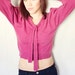 Pink Cashmere Ascot Sweater Size Medium- Super Soft