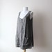 1990s Linen Button Down Tunic Top Size Medium