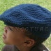 Cool Cotton Newsboy Hat/Unisex NAVY BLUE Color