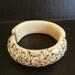 1950s bracelet / Vintage 50's Bakelite Thermoplastic Rhinestone Clamper Bracelet