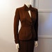 1940's Suit / Vintage 40's Suit Jacket and Wiggle Skirt Set Hollywood Glam