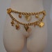 80s belt / Chained to Love Chunky Vintage 1980s Gold Boho Belt