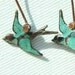 Blue Bird Earrings