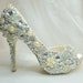 Special custom listing for Brittney ...one third deposit for peep toed cinderella's wish
