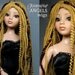 Custom Wig for Ellowyne, Lizette, Prudence and Amber, Narae, Iplehouse JID - BUTTERSCOTCH - Laurie Lenz Angels Fantaisie wigs