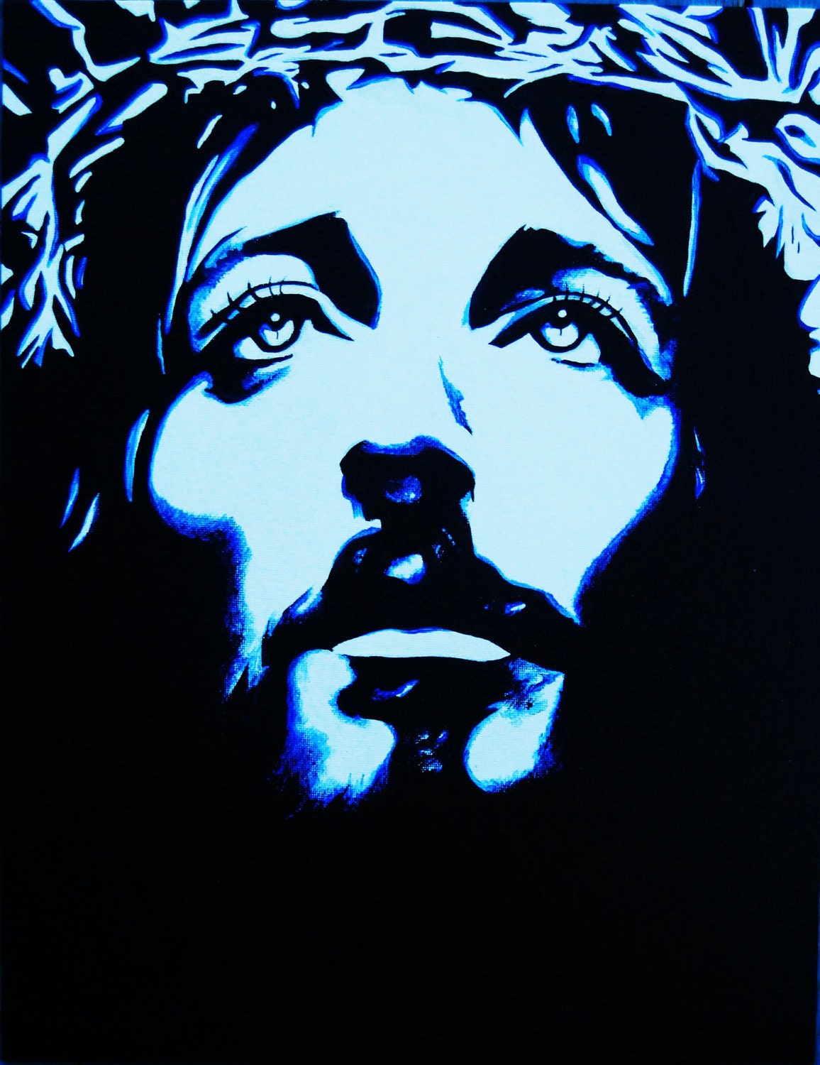 Contemporary Jesus Painting PRINT Limited Edition   Il Fullxfull.250947000 