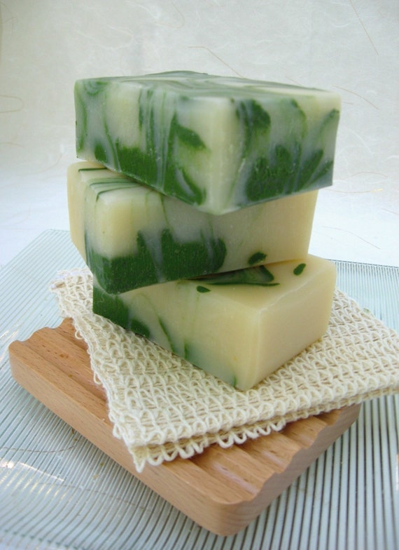 Lime and Shea Organic Soap, Vegan Cold Process Soap