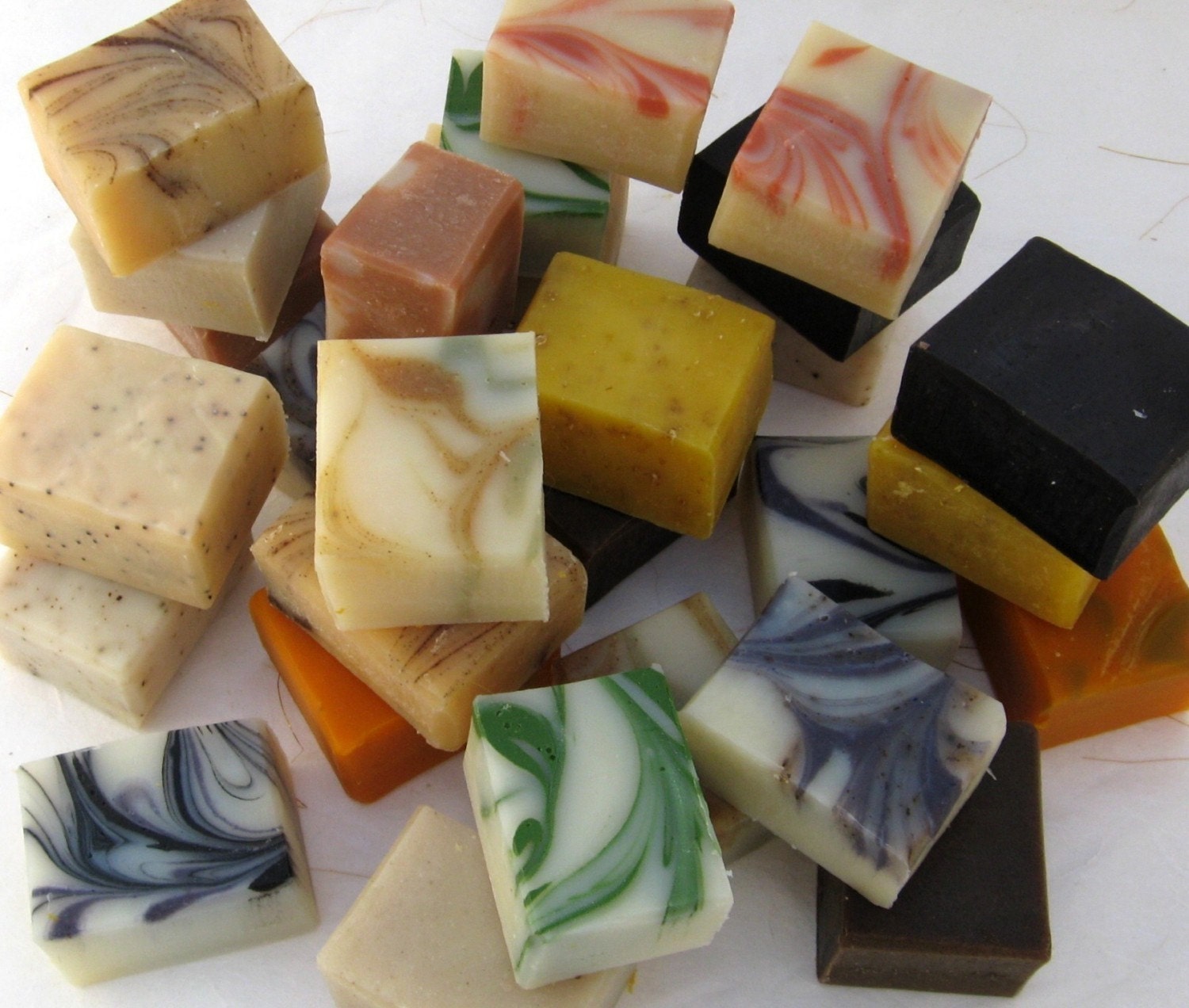 Organic Soap Sampler Set 6 Half Bars Vegan Cold Process
