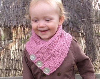 Download Now - CROCHET PATTERN Child's Cabled Neck Warmer - Pattern PDF