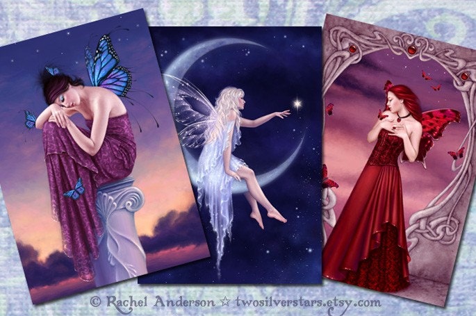 Fairy & Fantasy Art Greeting Cards Your Choice of 3