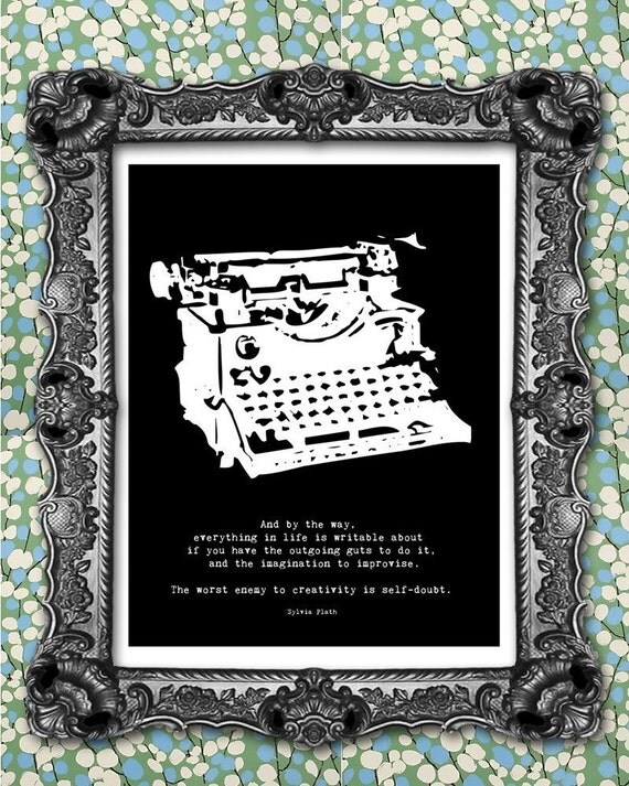 Items Similar To Sylvia Plath Quote Print On Etsy