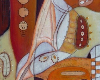 SALE Fragments VIII original mixed media artwork on cradled wood panel, marked down 50%, acrylic, abstract, home decor, collectible