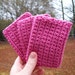 ECO TAWASHI crocheted acrylic scrubbie eco friendly set of three