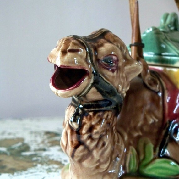 Vintage Camel Pottery Teapot Made in Japan