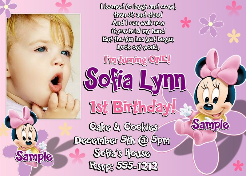 1St Bday Invitation Message 9