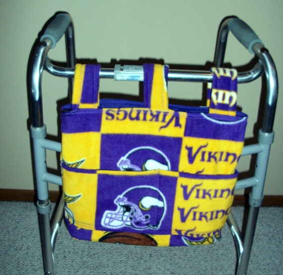 for bag walker velcro Vikings Front Minnesota Walker by Mount KuteasaButtonKrafts Tote