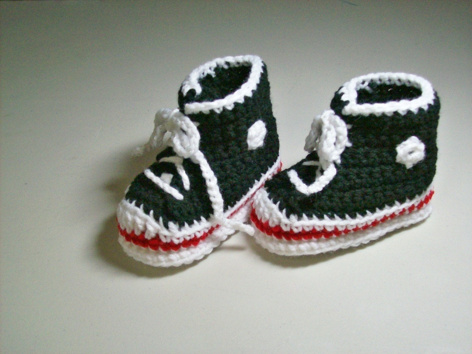 Black Hi-top Baby Sneaker Booties Baby by TwentySecondStreet