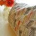 Buckwheat Pillow -- Orange and Umber-- Organic Cotton