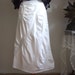 White SKIRT / avant garde skirt / origami skirt / cotton summer skirt / wedding skirt / boho skirt / unique construction inserts and pleats