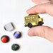CUSTOM RESERVED LISTING for siennayloy - Back to School Days Primary Colors Rare Earth Magnets in Black Polymer Clay Teacher's Gift Set