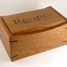 Quarter Sawn Oak Wood Recipe Box