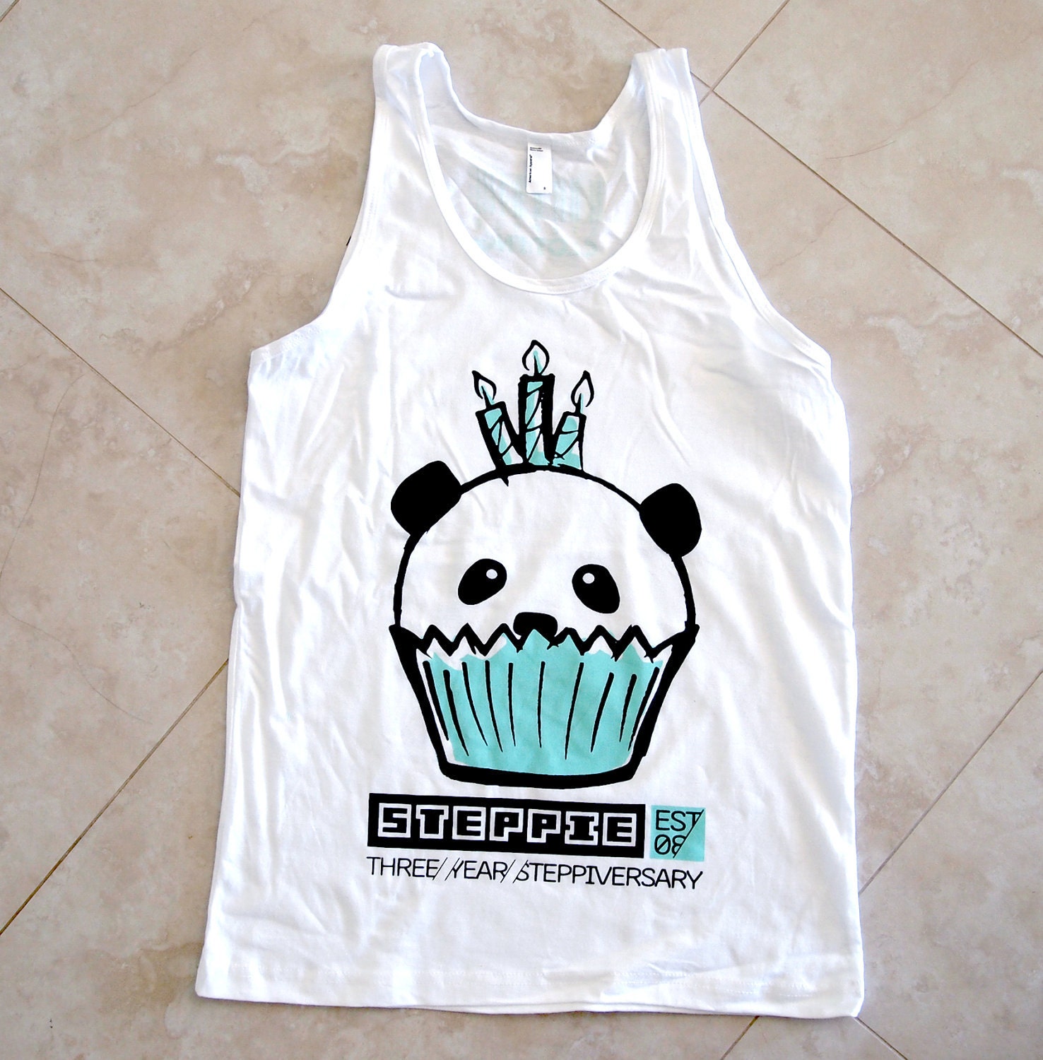 3 Year Anniversary Cupcake Tank Limited Edition Unisex