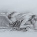 Classic Female Figure with Drapery - Original Charcoal Drawing - Female Nude Back