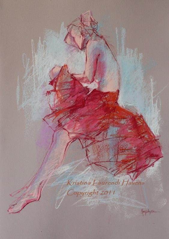 soft pastel figure drawing