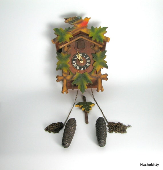 German Cuckoo Clock Bird Pops Out Vintage by BarnOwlGoods on Etsy
