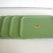 1930s TV Tray Set, Vintage Art Deco Charming Girl Graphic
