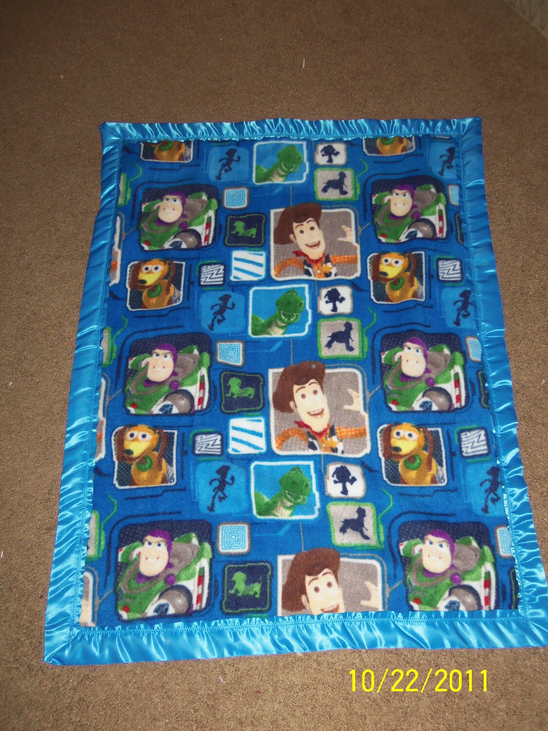Toy Story Homemade Fleece Blanket by loveineverystitch on Etsy