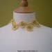 Crochet Flower Necklace in Yellow and Green (Made to order)