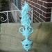 Vintage Syroco Cottage Blue Urn Wall Plaque CLEARANCE