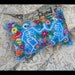 Day of the Dead Danse Macabre. Handmade Pillow. Dancing Skeletons. Flowers. All Hand Embroidered