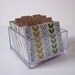 Acrylic Desktop Address Card File.. with Colorful Fun Paper Designs