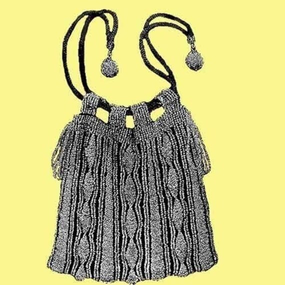 The Wellesley Vintage Bead Knit Purse Pattern