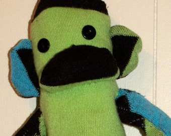 green sock monkey